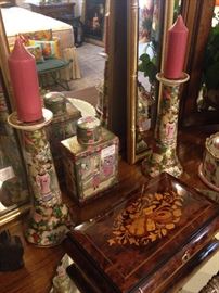 More Asian style decor; inlaid music box