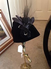 One of several vintage hats