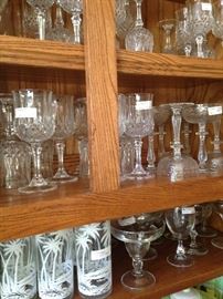 An array of stemware