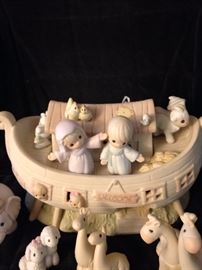 Precious Moments - Noah's Ark and some of the animals