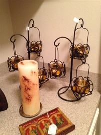 Candles and decorative candle holders