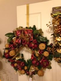 One of several Christmas wreaths