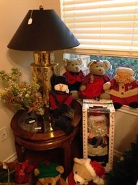 Christmas bears and Santas