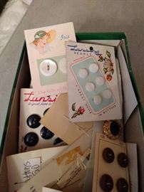 Just the beginning of all the vintage buttons I'll have!