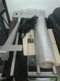 Shrink-Wrap-System-with-Bar-Sealer-Heat-gun-Roller-Shrink-film