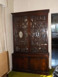 Flame Mahogany China Cabinet