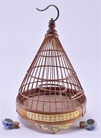Lot 43: Oriental Teepee Style Birdcage