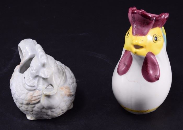 Lot 65: Two Chicken Creamers