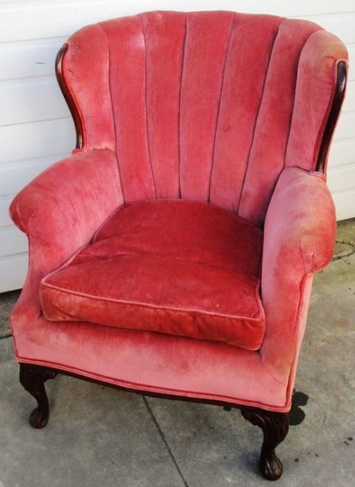 Channel back vintage chair