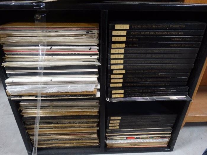 Lot of Louisville Orchestra First Edition Albums, shelf not included