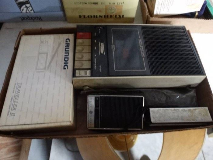 
7-band travel radio, & cassette player/recorder.