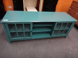 60" Blue Entertainment Center