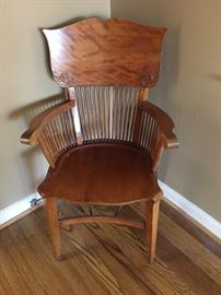 Vintage solid cherry chair