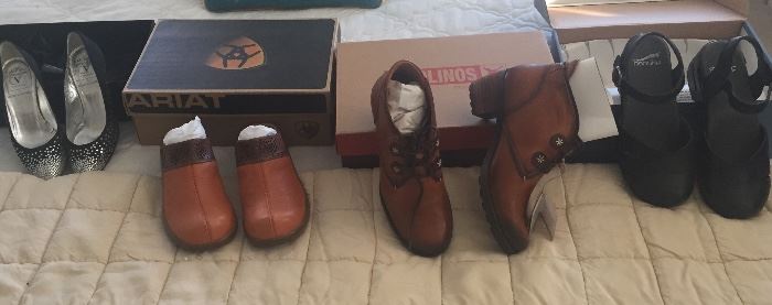 New women's shoes size 6 from Ariat, Pikolinos, Dansko