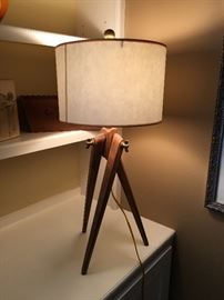 Visual Comfort tripod lamp & shade. 