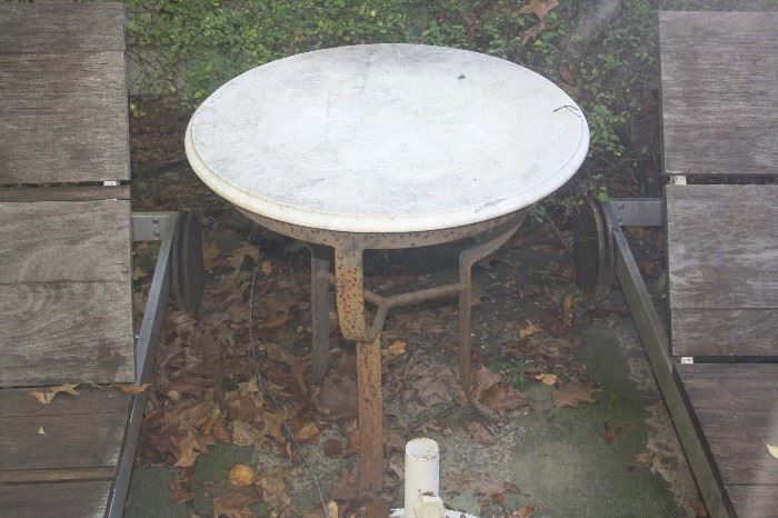 MARBLE TOP TABLE