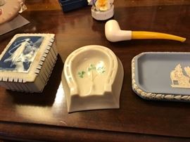 Limoges, Beleek, Wedgewood, Meerschaum.