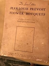 Large portfolio of flower prints, suitable for framing.