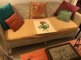 Vintage wicker sofa
