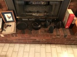 Flatirons, skillets and bean pots.