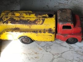 Vintage cast iron truck.