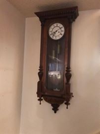 Magnificent large hanging clock. 