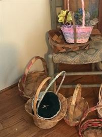 Antique and vintage Easter baskets.