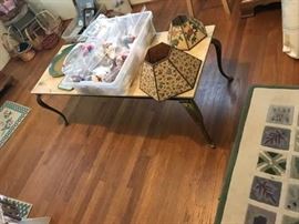 Vintage metal  coffee table.