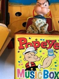 Vintage Popeye Music Box.