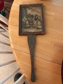 Interesting vintage mirror with reverse side.