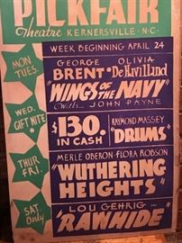 More vintage Movie Broadsides