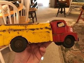 Toy tanker with some decals still visible