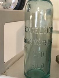 Antique Excelsior Soda Water bottle.