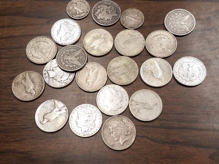 A few of the silver dollars for this sale!