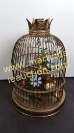 vintage brass bird cage
