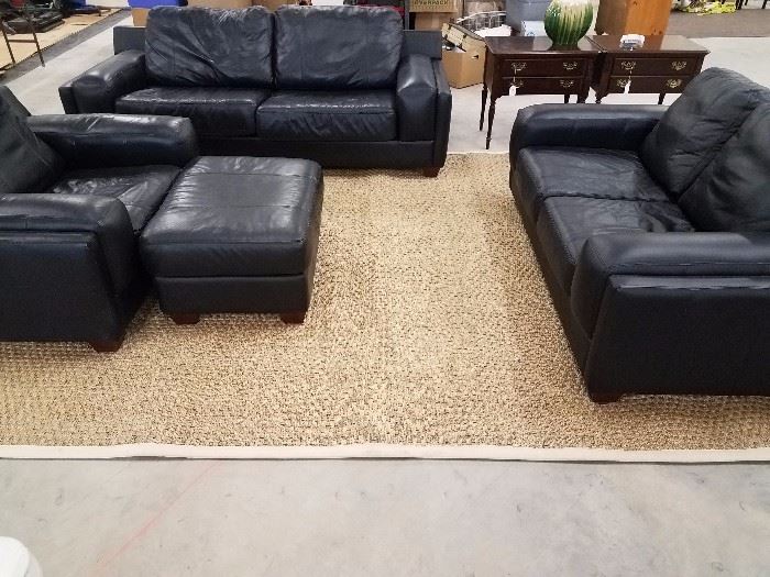 Leather living room set