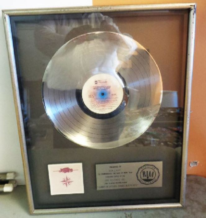 RIAA Platinum Award Jimmy Buffett's "Changes in Latitudes, Changes in Attitudes" Presented to Don Light