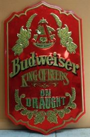 Vintage Budweiser Beer Sign