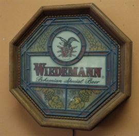 Vintage Wiedemann Beer Wall Sign