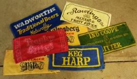 Vintage Bar Towels, Various Beers