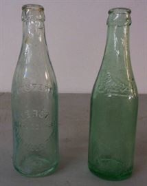 Vintage Gerst Straight-sided Clear Bottles, Embossed