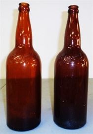 Vintage Gerst Straight-sided Amber Bottles, Embossed