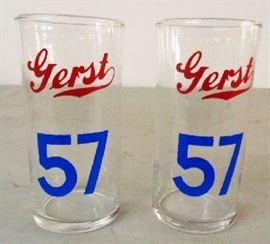 Vintage Gerst 57 Beer Glasses