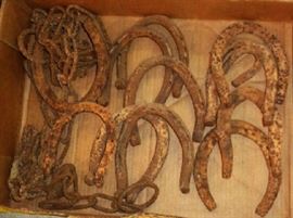 Vintage Horse-related Iron, Horse Shoes       