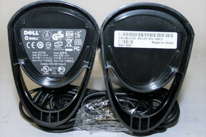 LOT OF 2 DELL AX210 USB STEREO SPEAKER FOR PC-PAIR