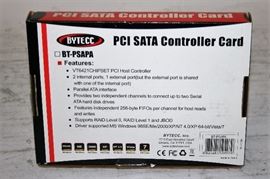 BYTECC PCI SATA CONTROLLER CARD BT-PSAPA