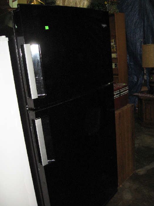 Black Refrigerator in excellent condition.