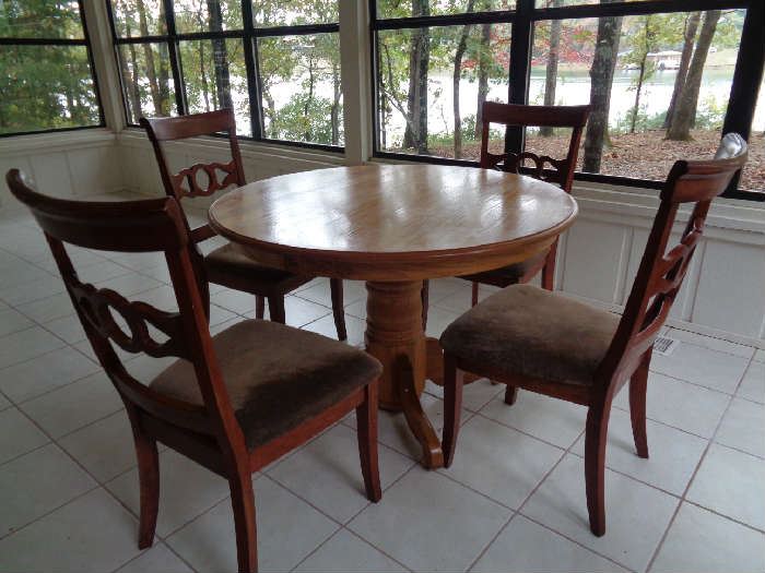 round table, not a matching set, 6 chairs will be sold separately