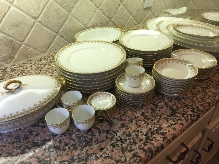 Very old Limoge set of china