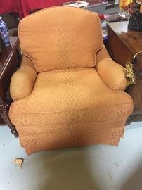 Orange club chair